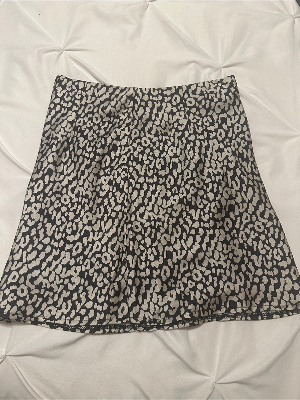 Black & Cream Princess 👸🏼 Polly Leopard Printed  A-Line Skirt